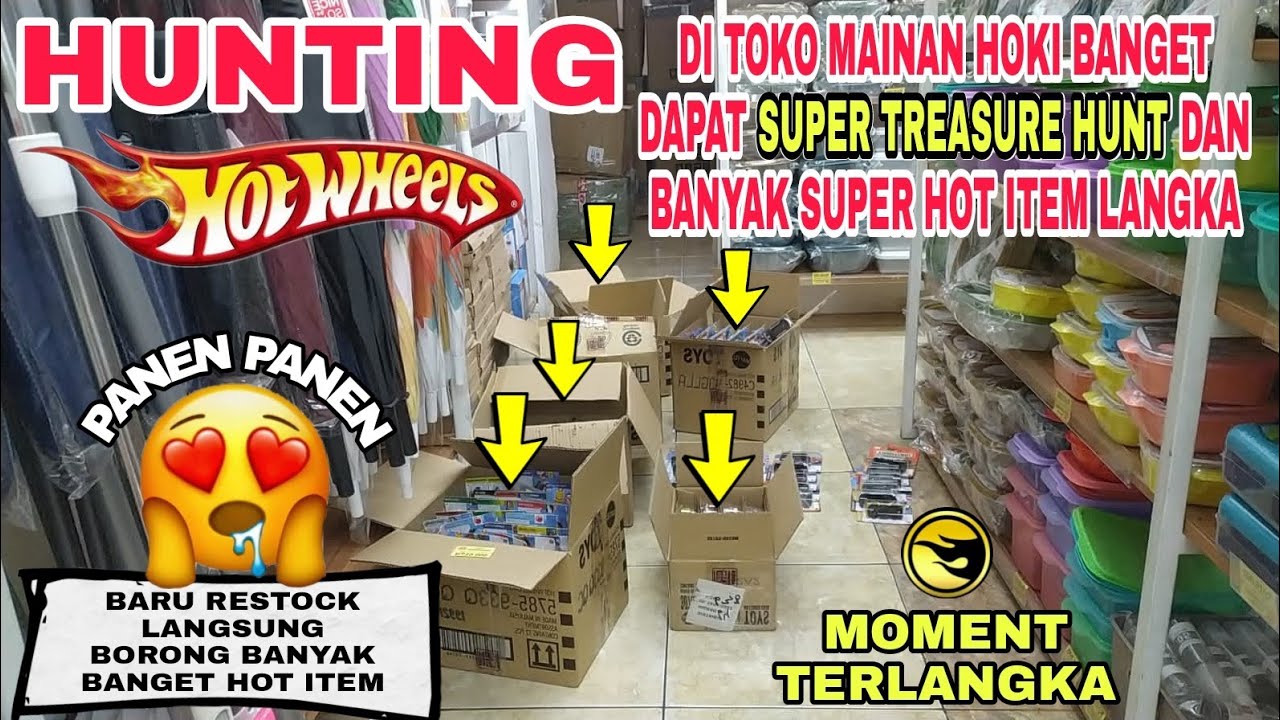 VLOG HUNTING HOT WHEELS DI TOKO MAINAN SAAT RESTOCK DAPAT SUPER TREASURE HUNT DAN BANYAK HOT ITEM