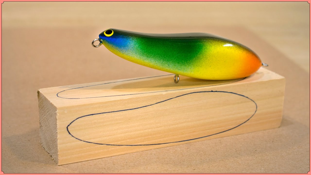 Making a Walking Topwater Baits. | Templates for wooden lures.