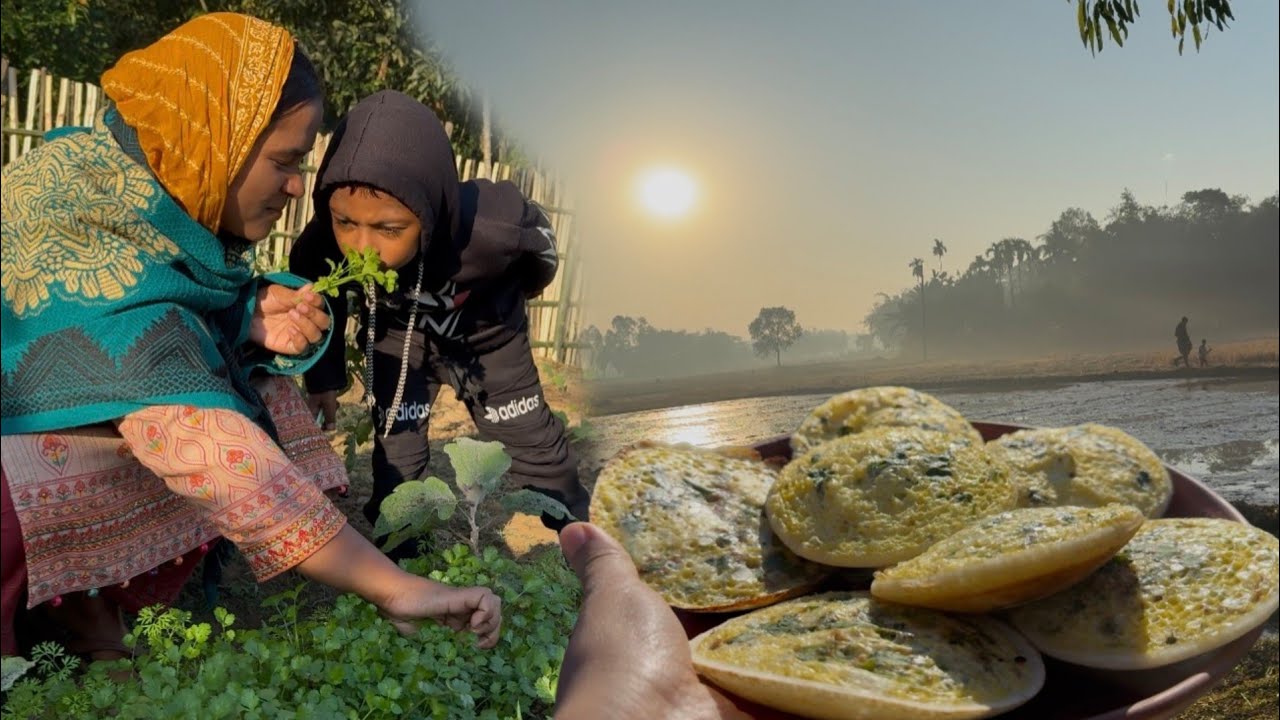 শীতের সকালে ধোঁয়া ওঠা গরম গরম ডিম চিতই পিঠা দারুন মজা || Bengali pitha recipe 