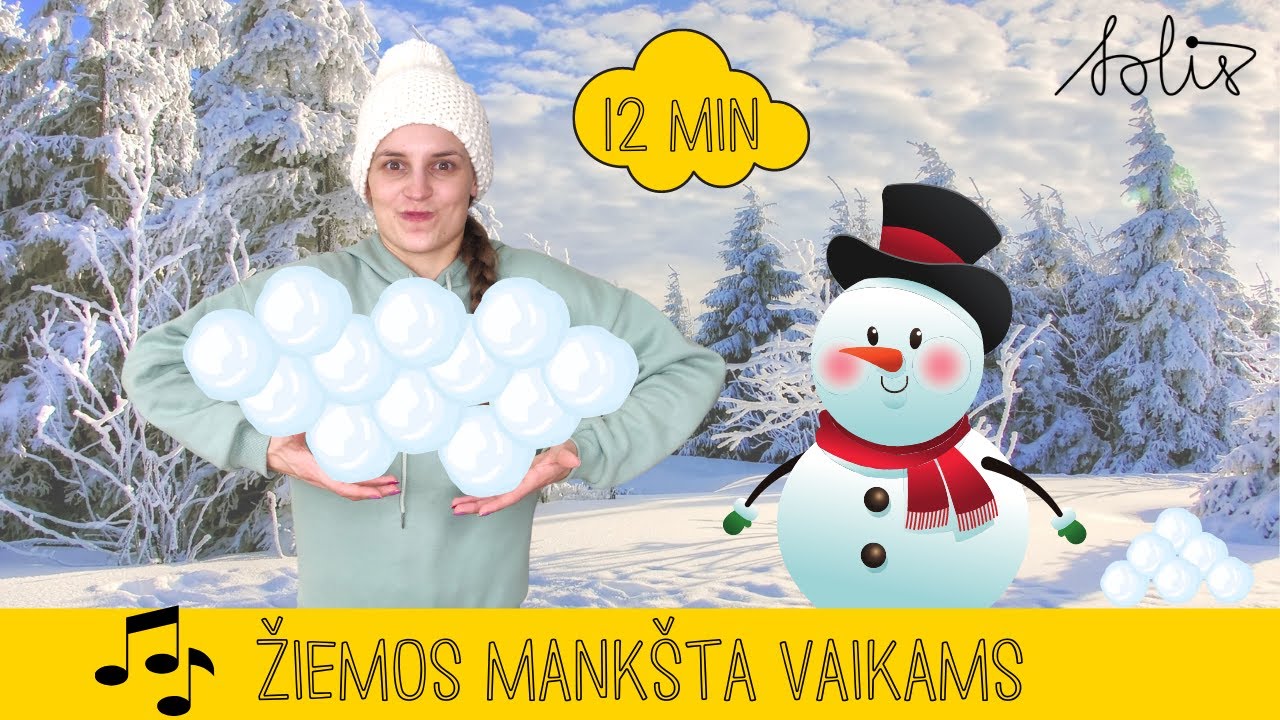 Žiemos mankšta vaikams - edukacinis žaidimas vaikams