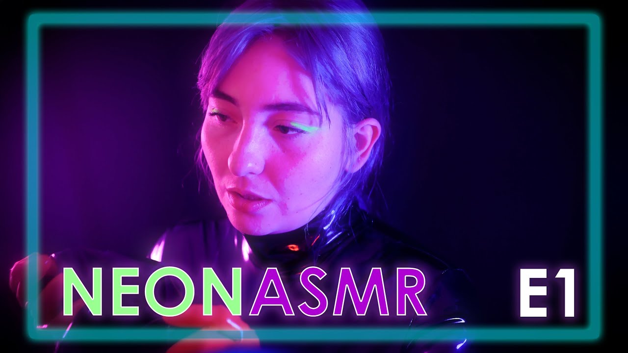 Latex Sounds for Deep Relaxation | NEON ASMR sounds to sleep 💜 [Ep. 1]