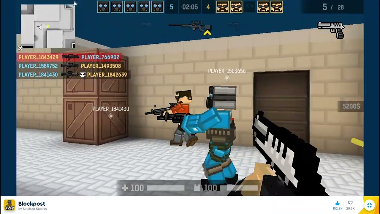 Playing gun game BLOCKPOST!