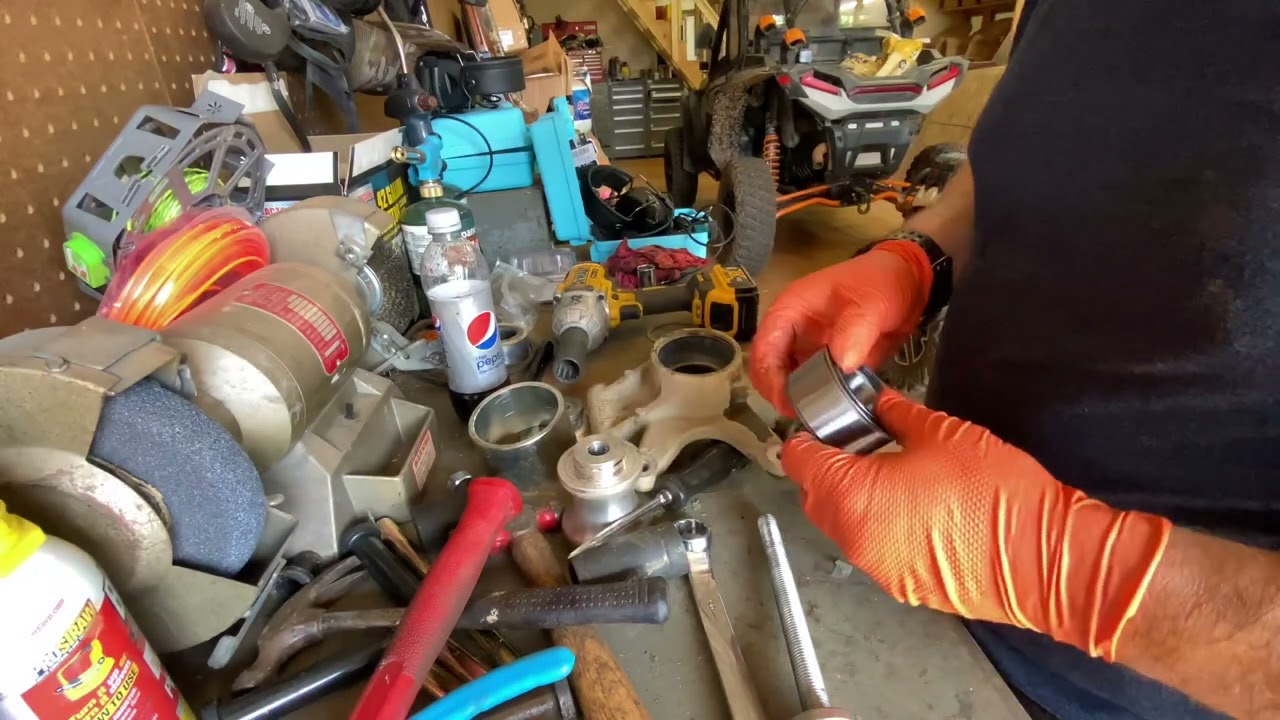 How to use the Super Atv bearing removal and installation tool.