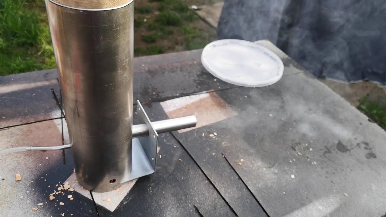DIY dymbox  -stalowy z rury do wydechu ! wedzenie ! kielbasy! wedliny!