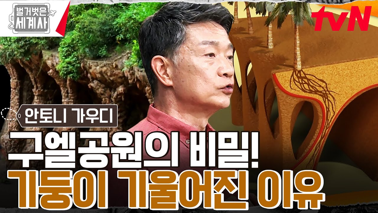 신이 만든 자연 속에는 오직 '곡선'만이 존재한다! 가우디의 구엘공원 속 자연과 곡선 #벌거벗은세계사 EP.100 | tvN 230523 방송