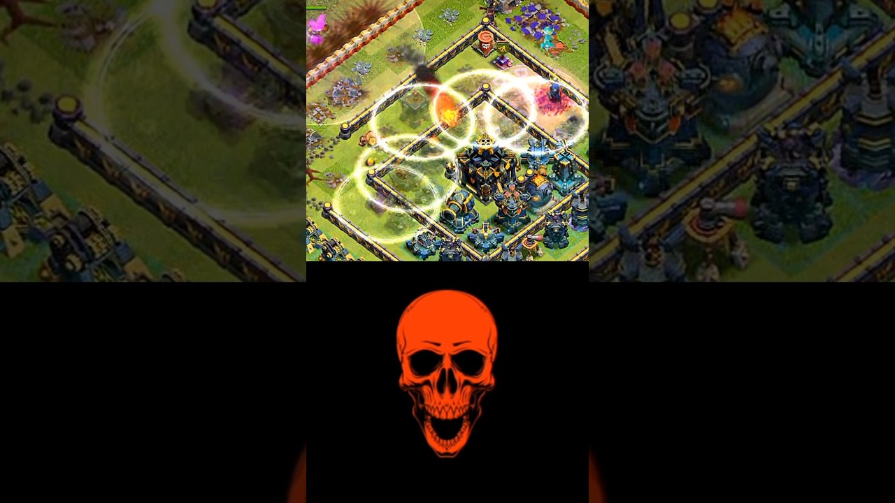 Destroyed town hall 17 with only hero 😱🔥 II Clash of clans II #shorts #clashofclans #coc