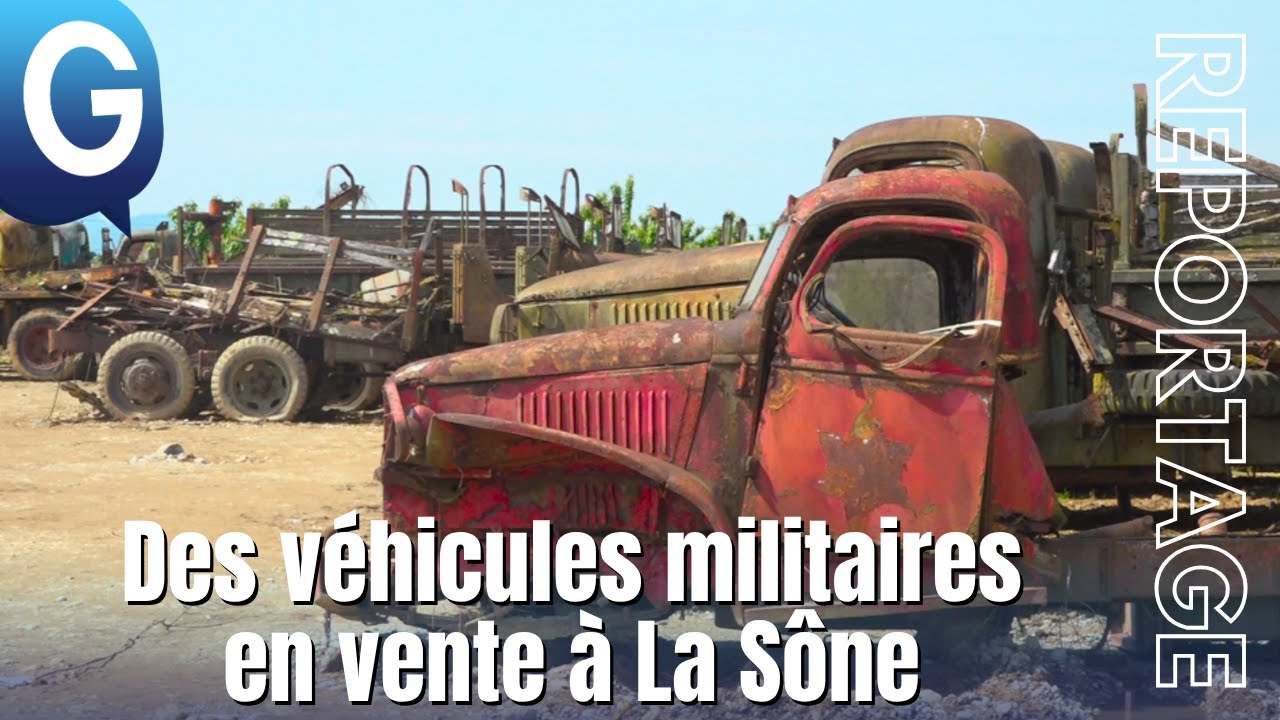 Reportage - Des véhicules militaires en vente en Isère - video