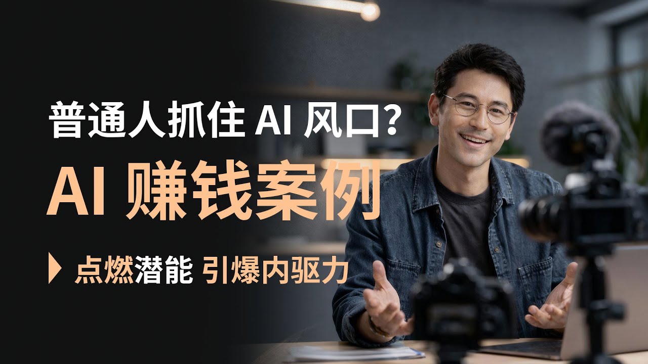 普通人如何抓住 AI 这个风口？用 AI 赚钱的一些真实案例#AI风口#普通人赚钱#真实案例#变现思路#长期主义