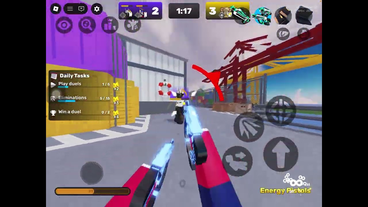Playing rivals with my other friend part 2 #roblox #rivals