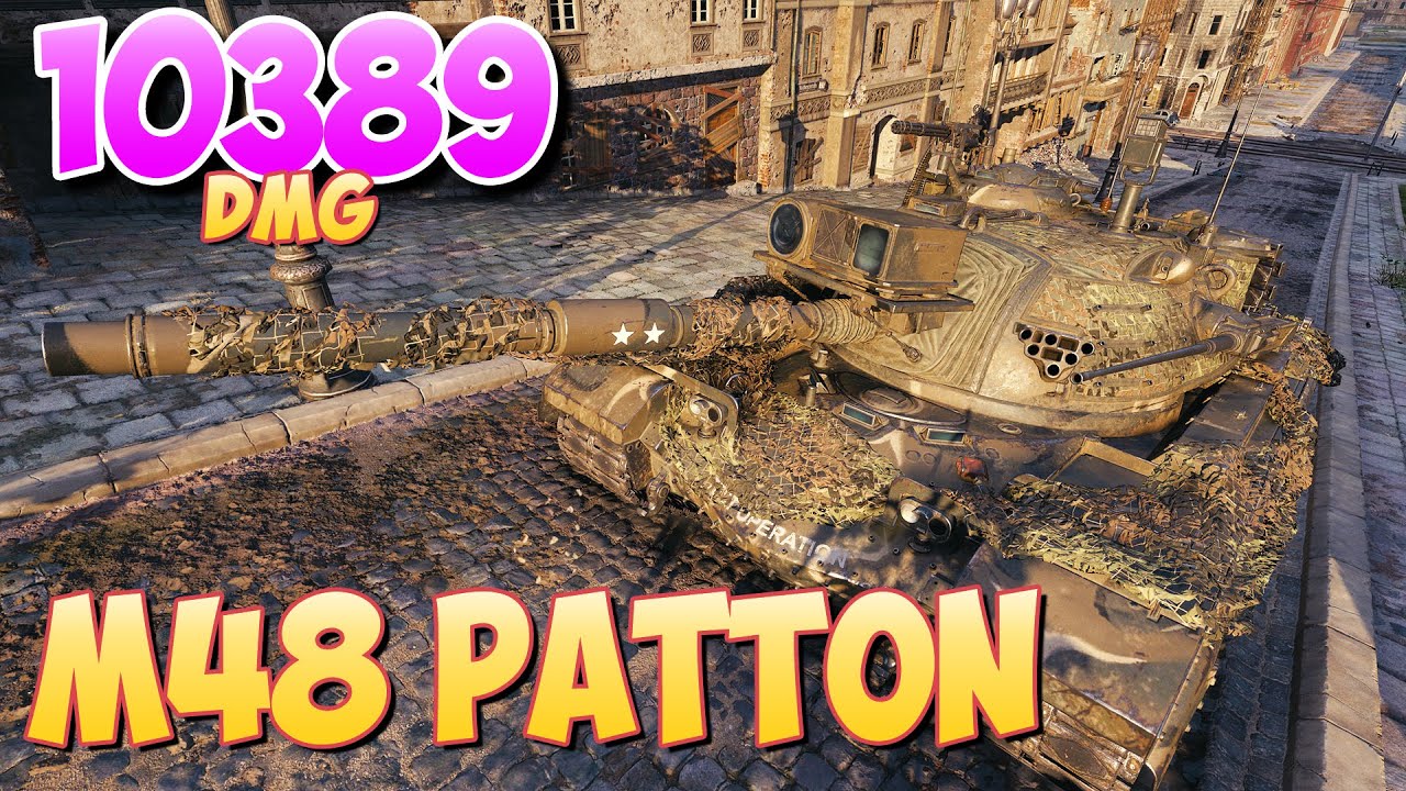 M48 Patton - 6 Фрагов 10.3K Урона &bull; Король этого города! &bull; Мир Танков