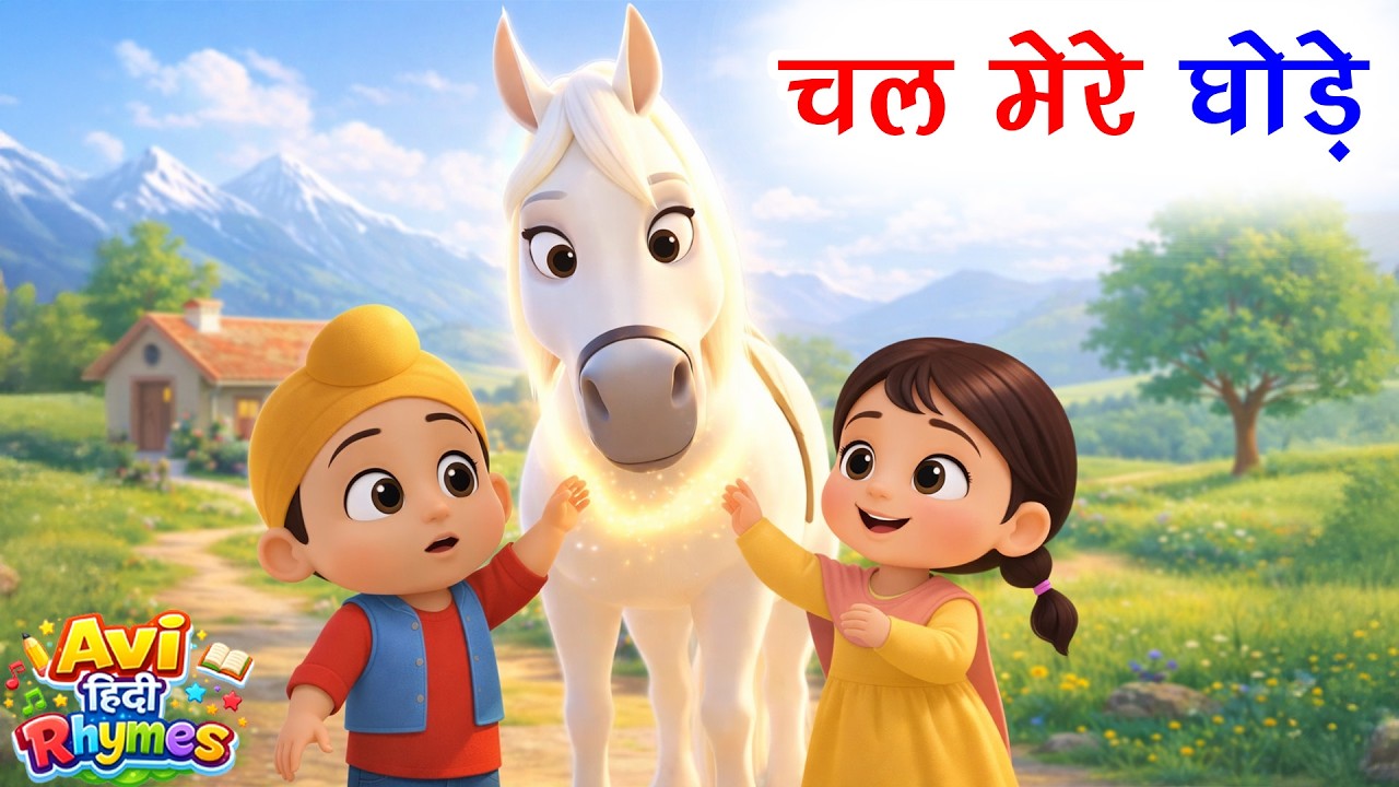 चल मेरे घोड़े I Chal Mere Ghode Tik Tik Tik + Many More Popular Rhymes For Kids | Hindi Rhymes