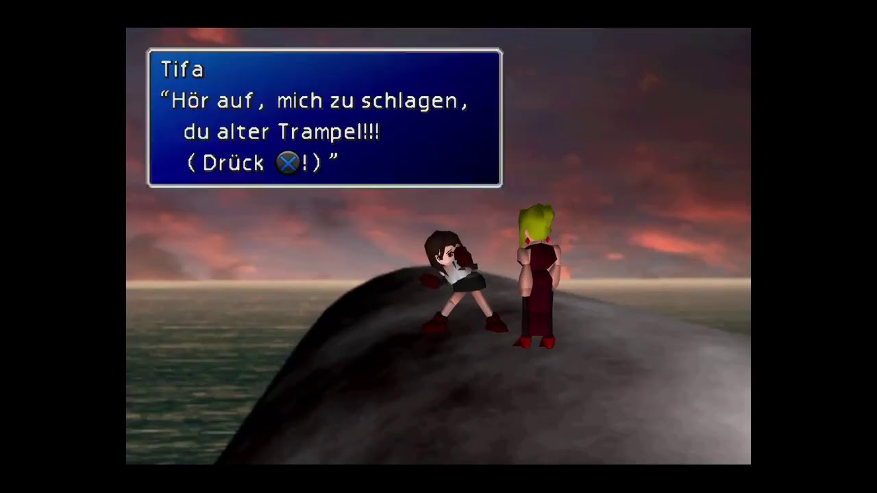 FINAL FANTASY VII - Tifa vs Scarlet Slap Mini Game