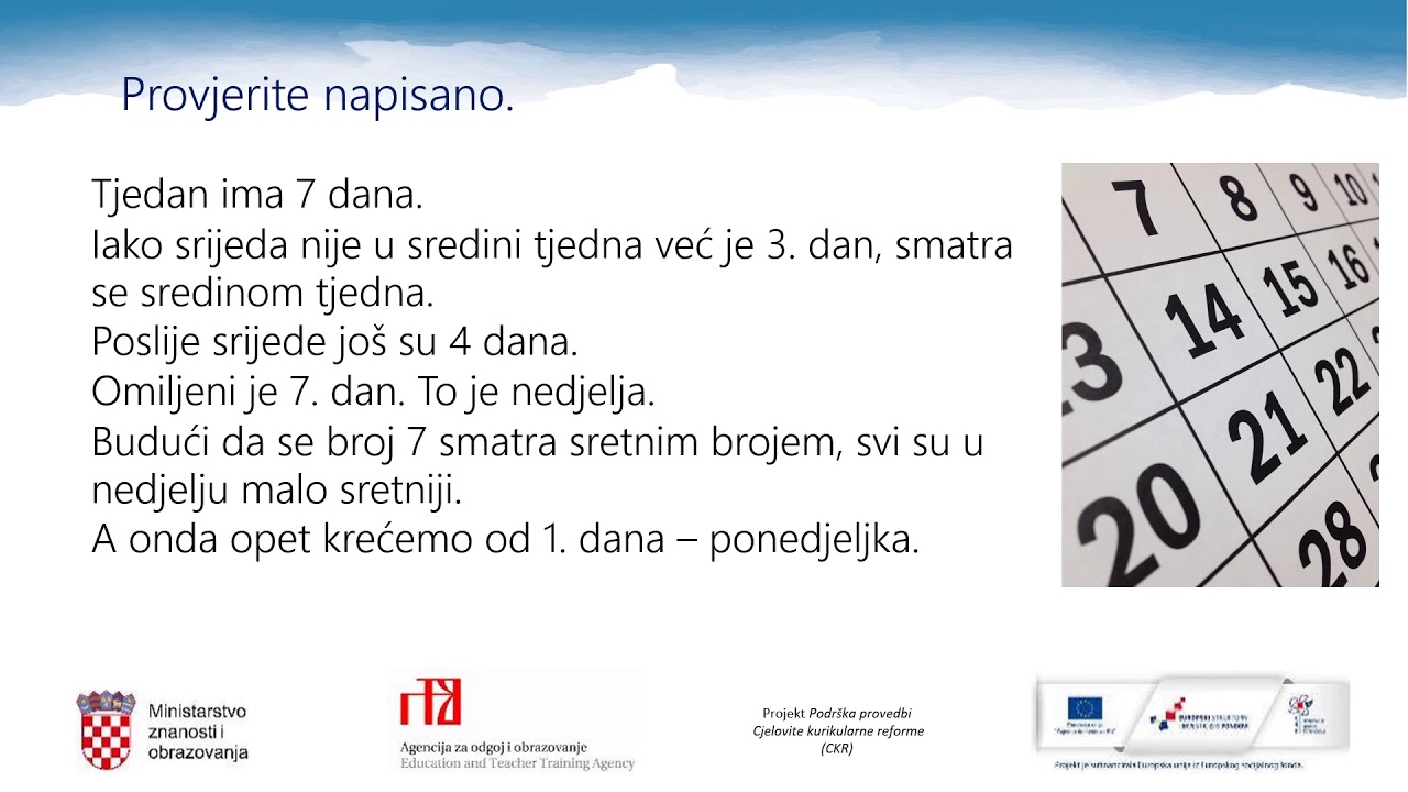 Hrvatski jezik 6. r. OŠ - Brojevi, izvješće