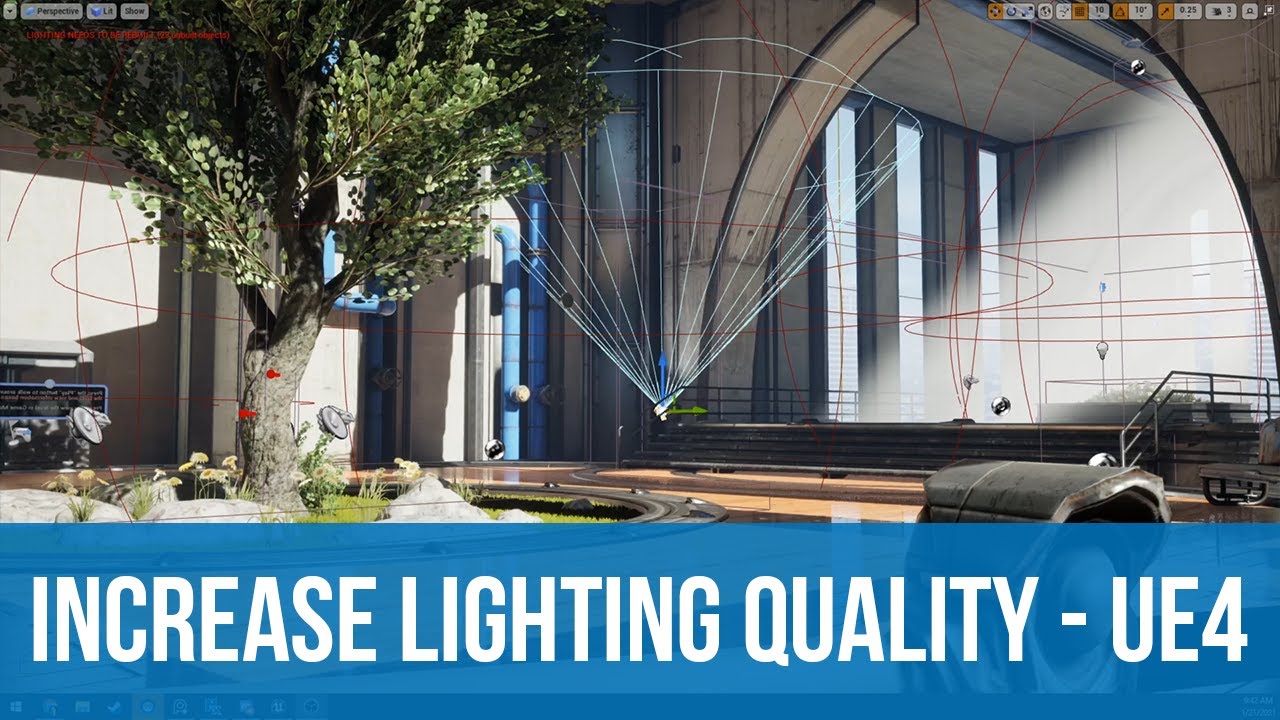 How to use lighting falloff and attenuation radius on lights - UE4