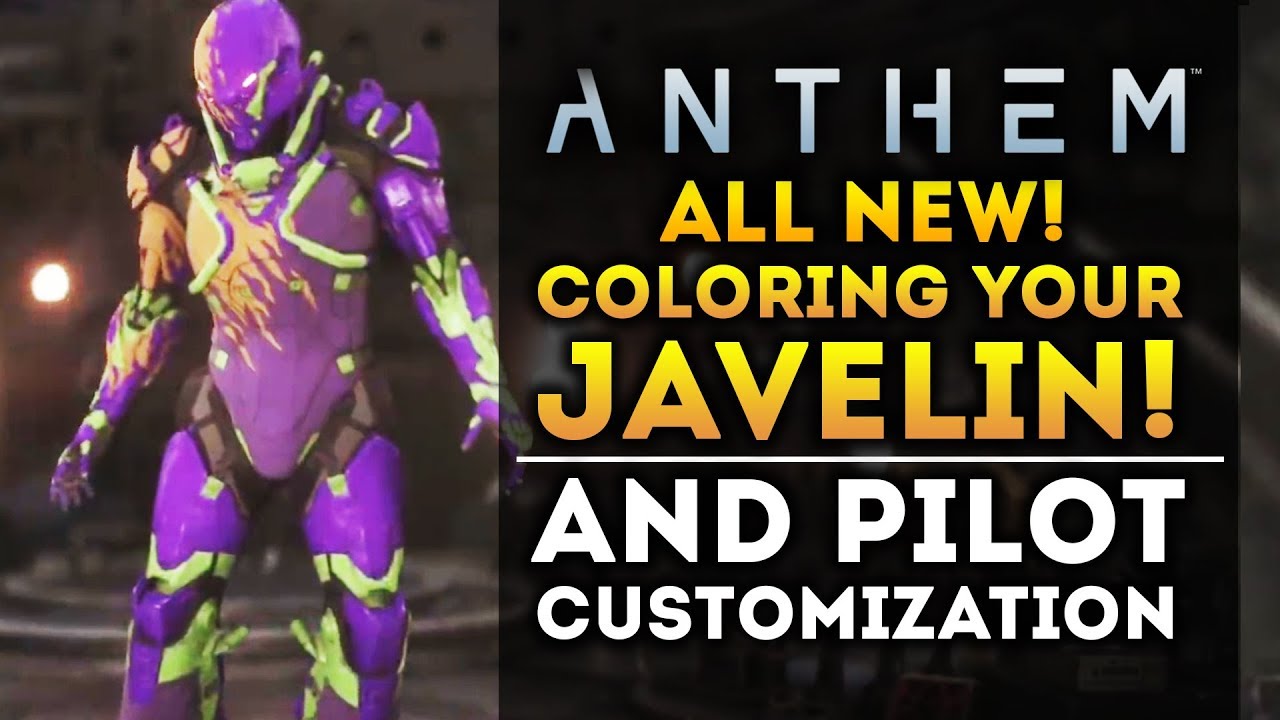 Anthem - ALL NEW Customization Info! Color Wheel! Gender! Cosmetics and Microtransactions!