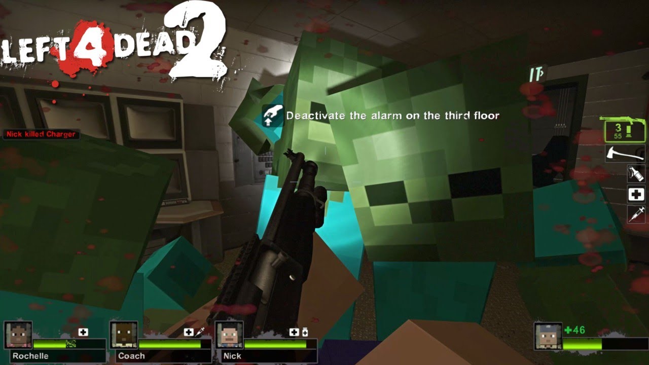 Modded Left 4 Dead 2 Minecraft