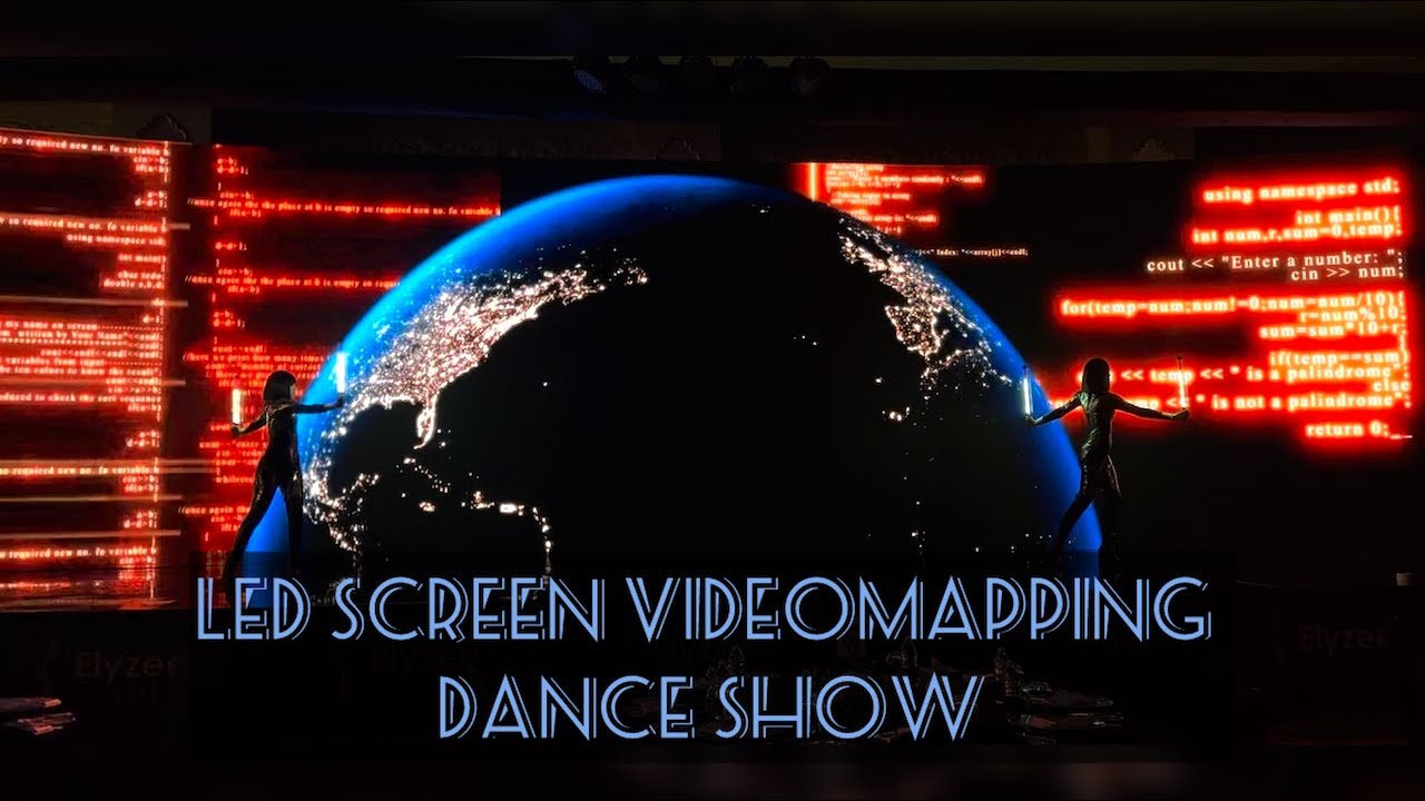 LED Screen Video Mapping Dance Show - ILLIZIUM events Dubai