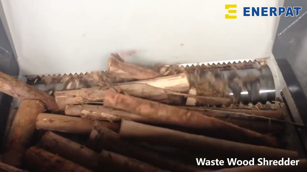 UNSHARK Waste Wood Shredder    Single Shaft Shredder for waste wood