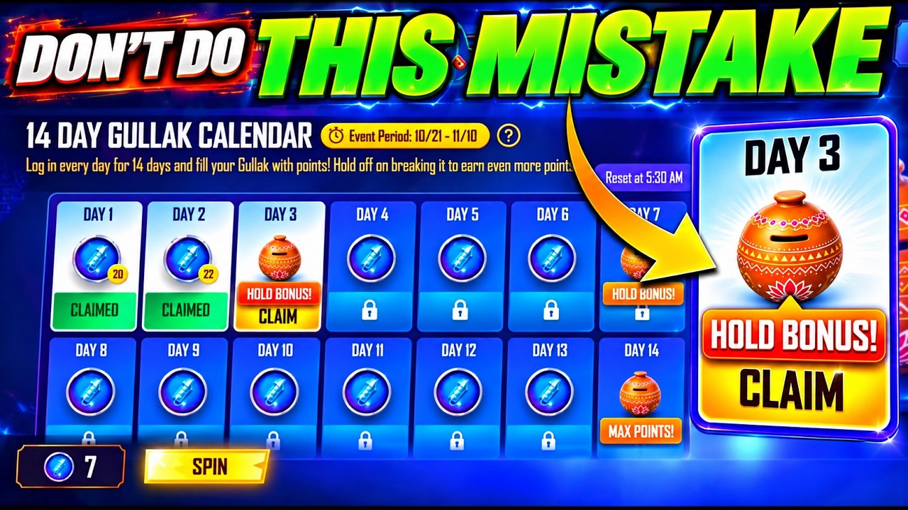 How to use the Gullak event in BGMI | What is Hold Bonus in BGMI | Diwali Mini Game Event