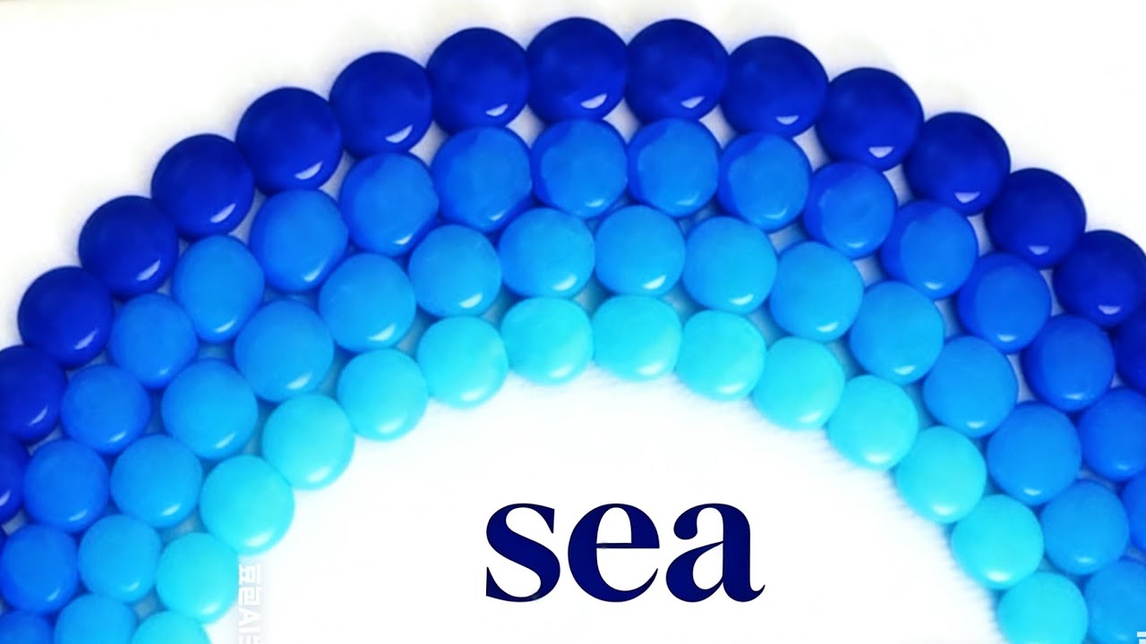 Sea，Acrylic painting．