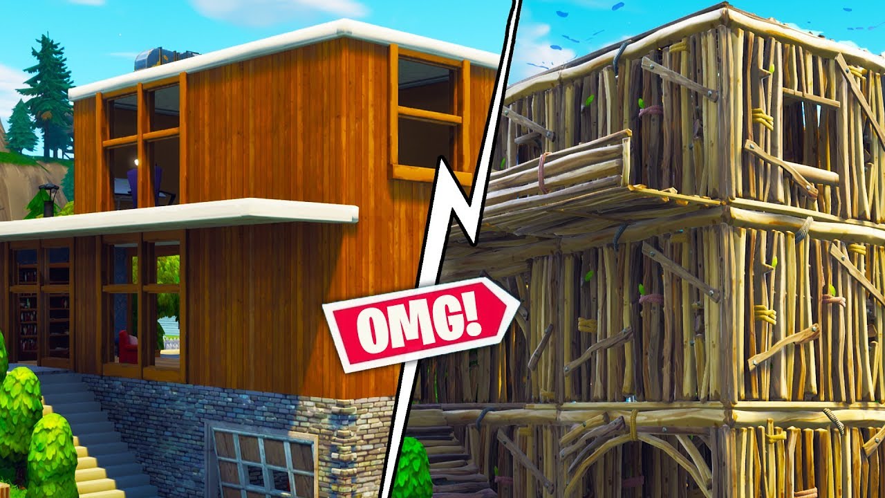 REBUILDING PLEASANT PARK WITH ONLY WOOD! | Fortnite Playground Custom Game