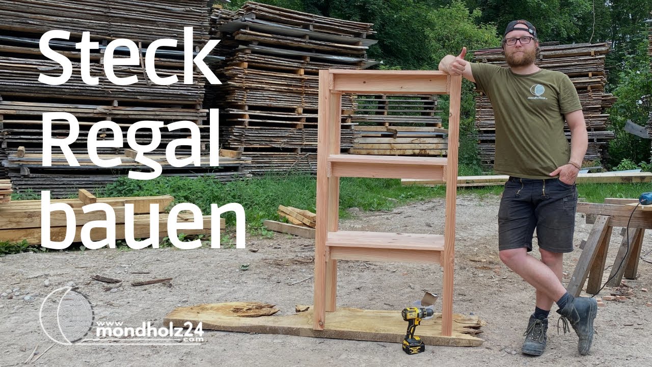 Geniales DIY: Dein Ultimatives STECK-REGAL zum Selber Bauen 🛠️ Einmal Bauen, Nie wieder Schrauben!