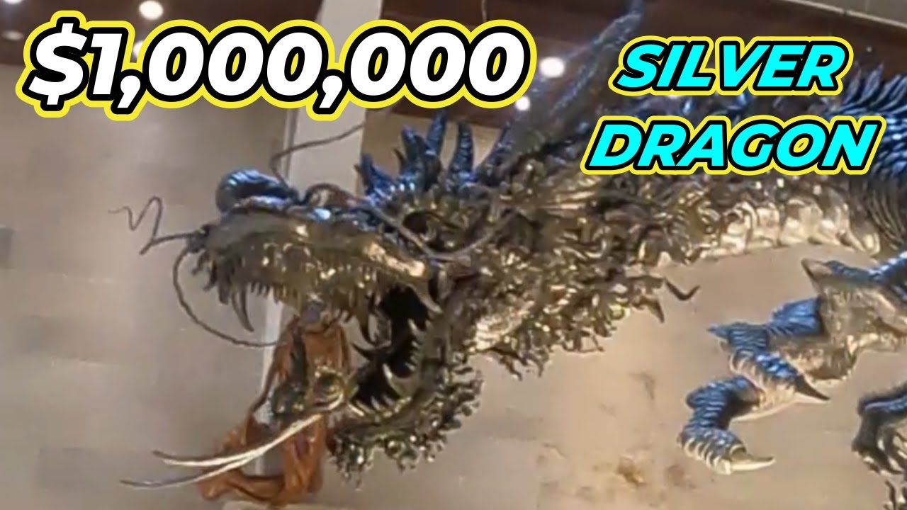 MILLION Dollar, 720Kg SILVER DRAGON in Bali ,UC Silver #bali #indonesia