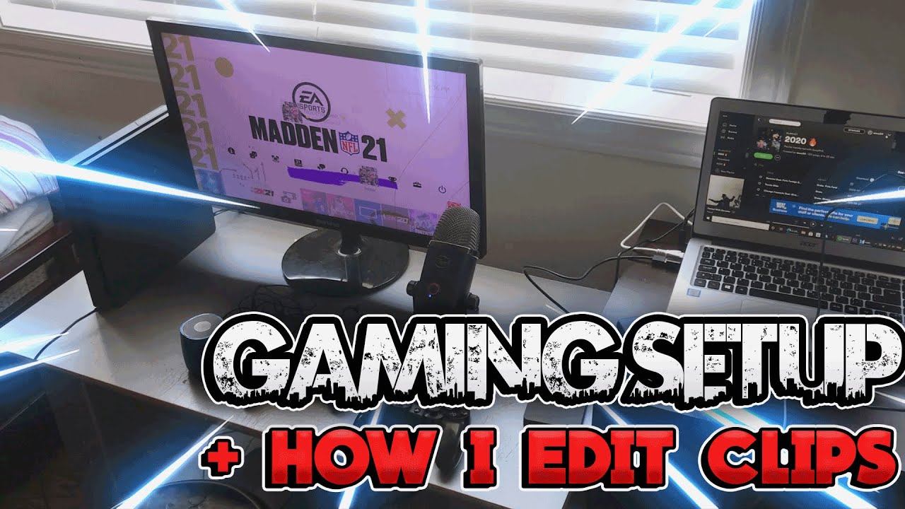 MY GAMING SETUP FOR NBA2K21 + HOW I EDIT MY CLIPS ON MY PC