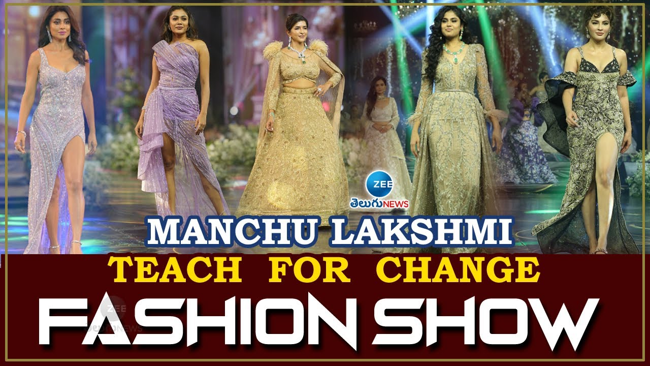 Tollywood Actresses Ramp Walk At  Teach For Change Event | Manchu Lakshmi | Shriya | Shruti Haasan |