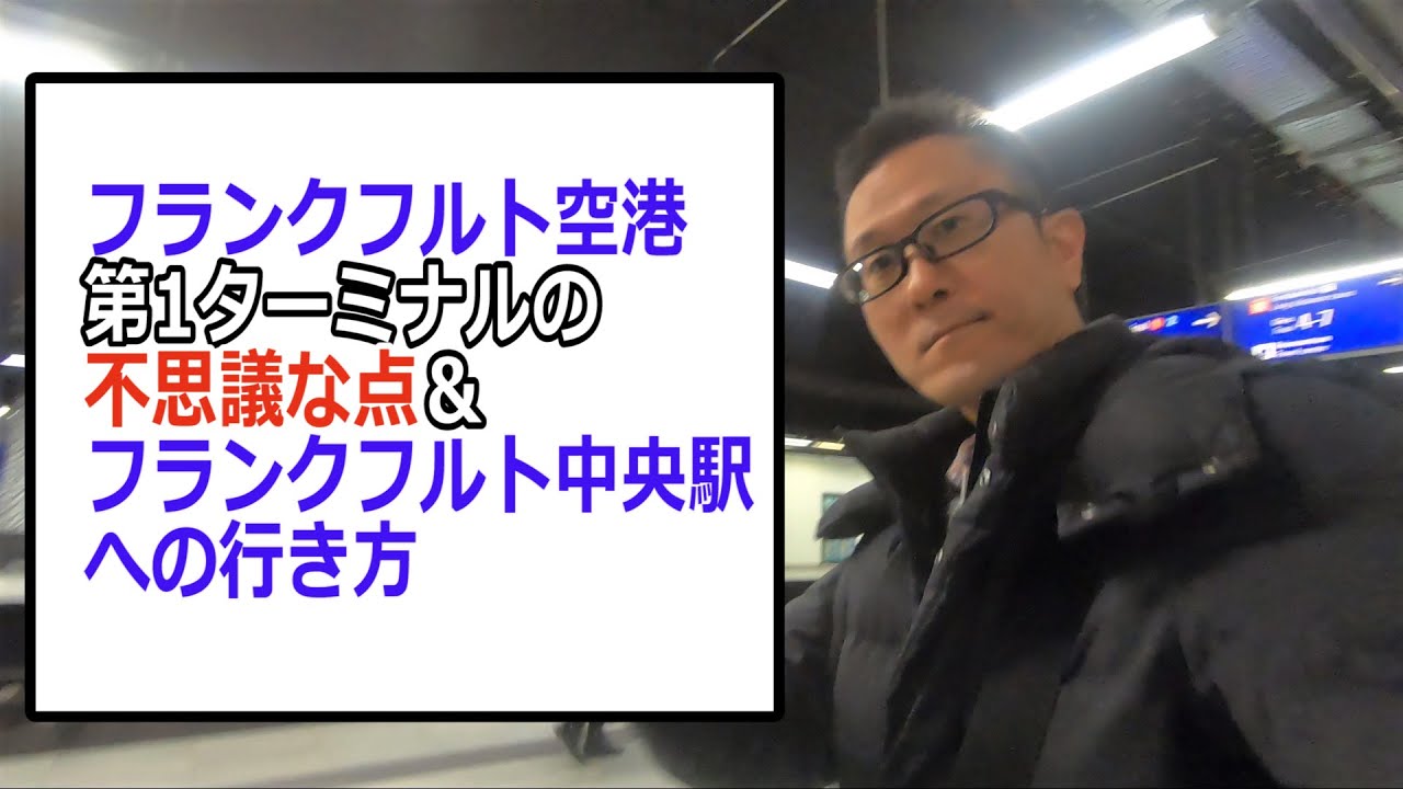 【2020年】フランクフルト空港から電車でフランクルフルト中央駅（市内）への行き方《ドイツ vlog 26》