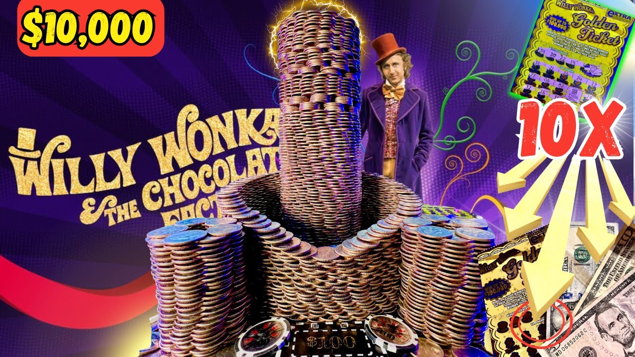 💫$10k Chocolate Factory.. Coin Pusher Battle! I Also Win (10x) Bonus Lottery Ticket!!