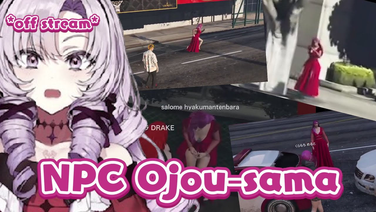 Salome off stream appears on livers' streams [NijiGTA ENG Sub - Hyakumantenbara Salome]