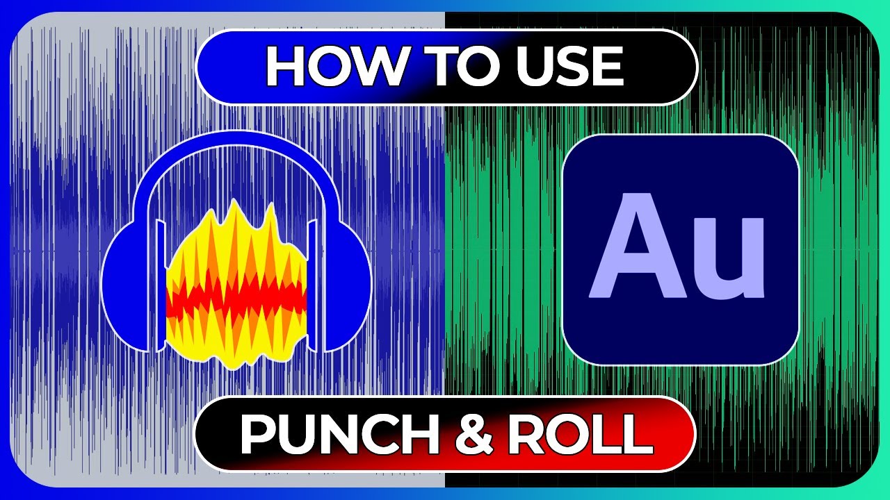 How To Use Punch & Roll In ADOBE AUDITION & AUDACITY