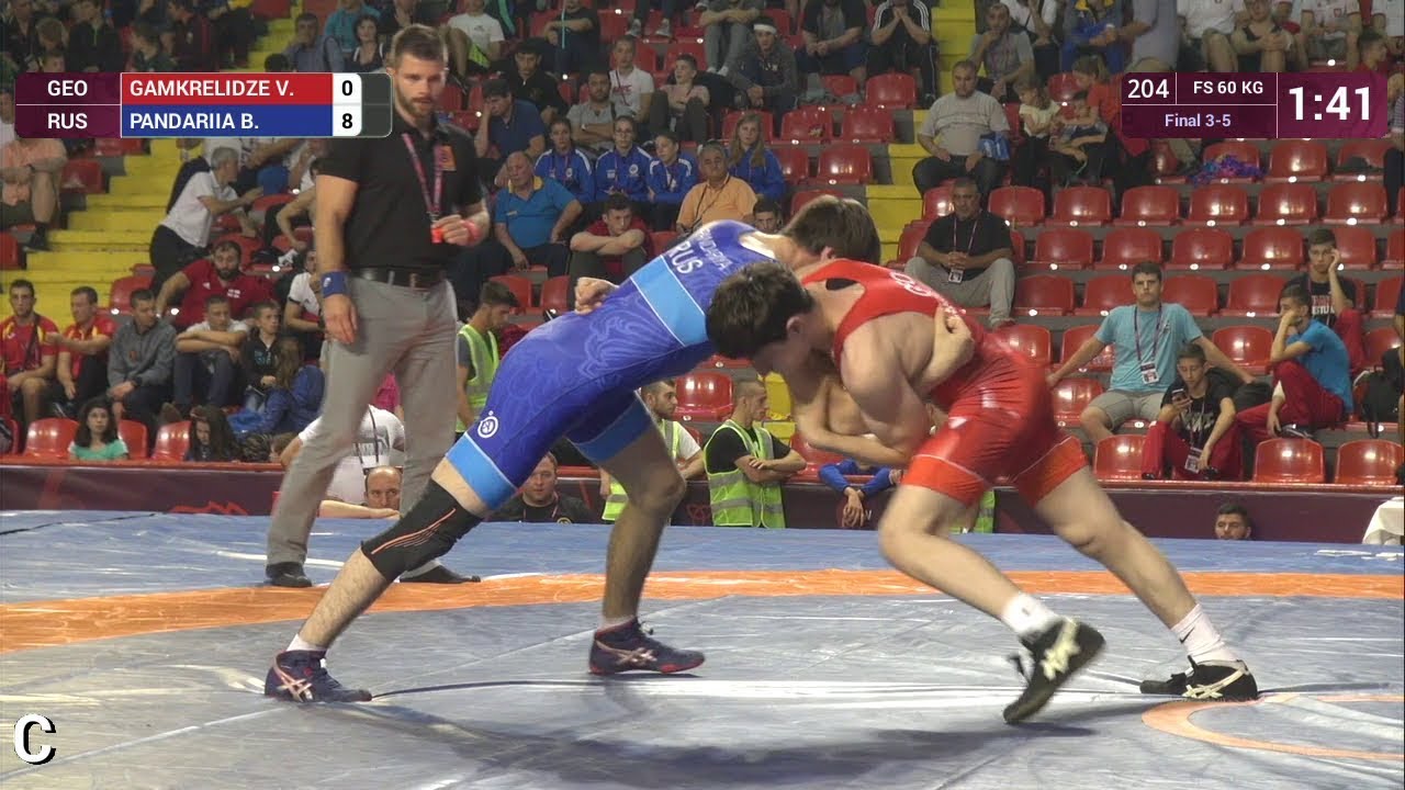 BRONZE FS - 60 kg: V. GAMKRELIDZE (GEO) v. B. PANDARIIA (RUS)