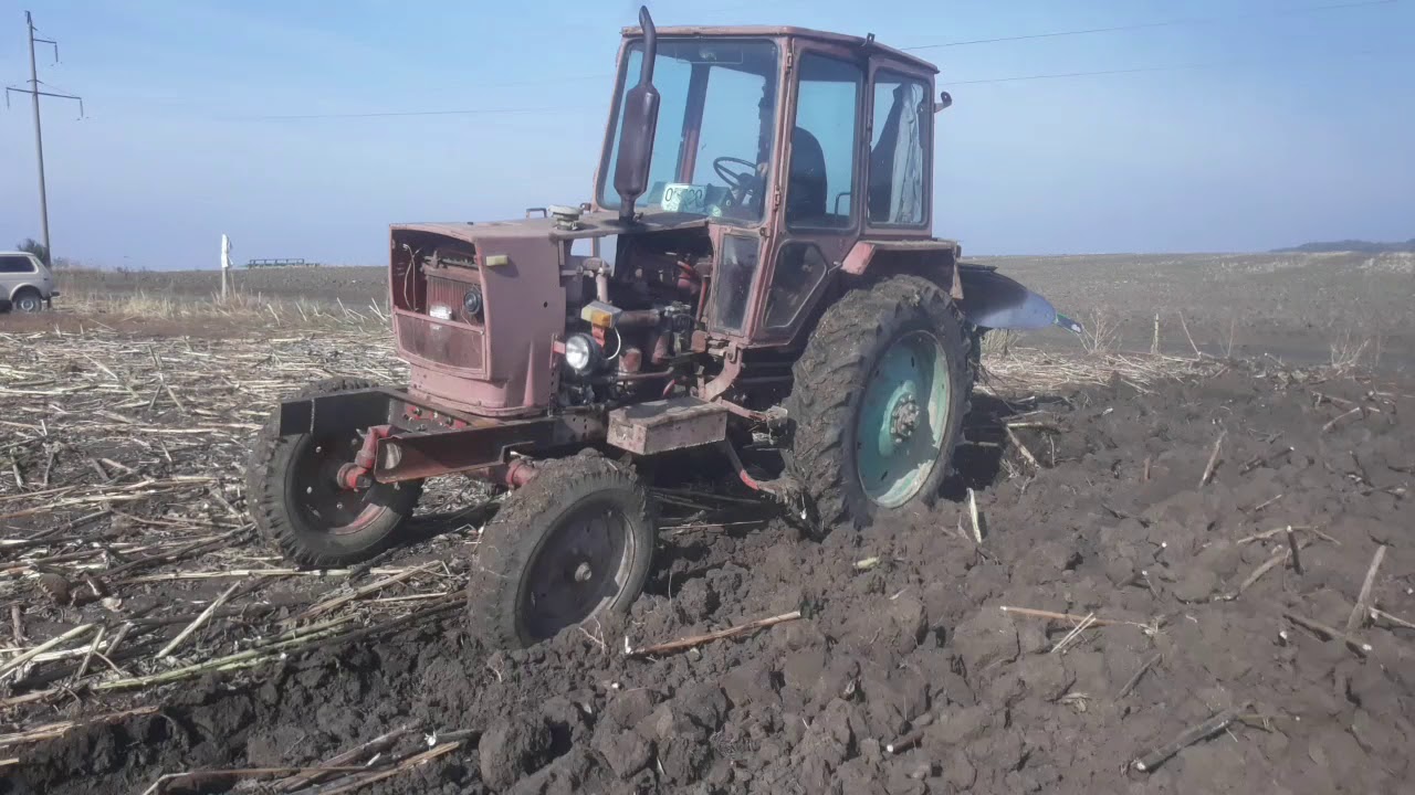 Оранка ЮМЗ-6  і 3-корпусний оборотний плуг Eberhardt НЕ Lemken!!!