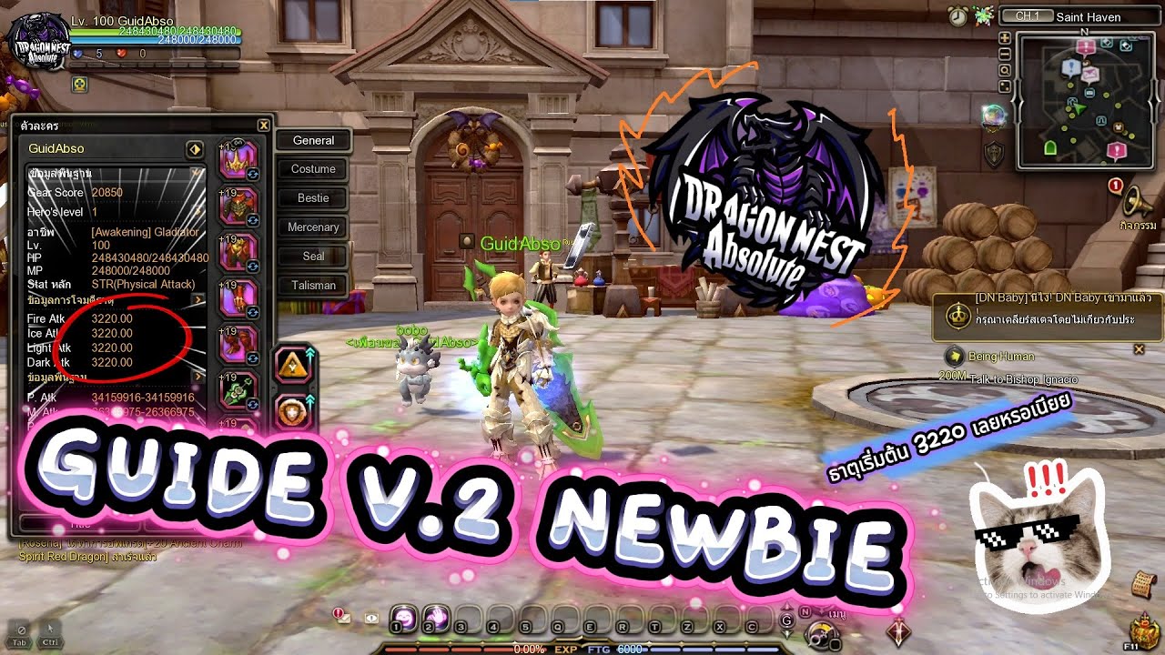 ไกด์ผู้เล่นใหม่ V.2 ABSOLUTE DN