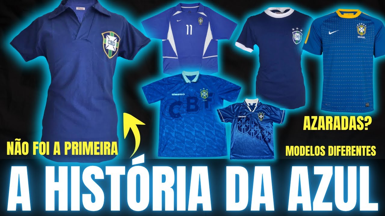 Camisa AZUL do BRASIL: sorte ou azar em COPAS?