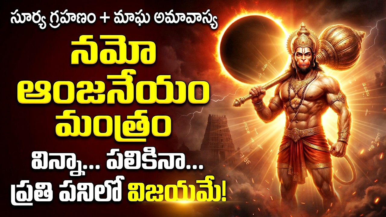 నమో ఆంజనేయం | Most Powerful Hanuman Mantra | Namo Anjaneyam Namo Divya Kayam | Hanuman Bhakti Songs