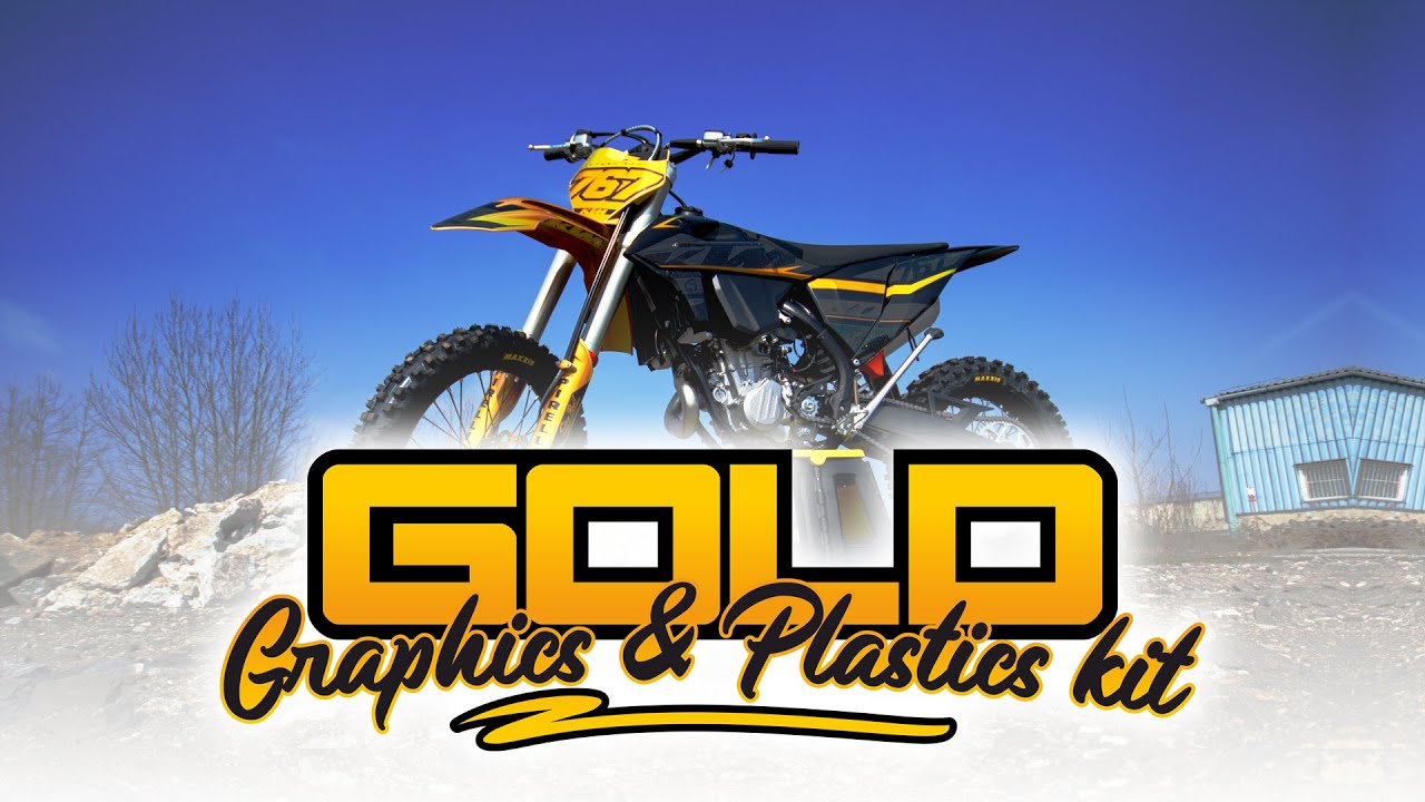 *NEW* GOLD Graphics & Plastics Kit for KTM SX-SXF 2019-2022