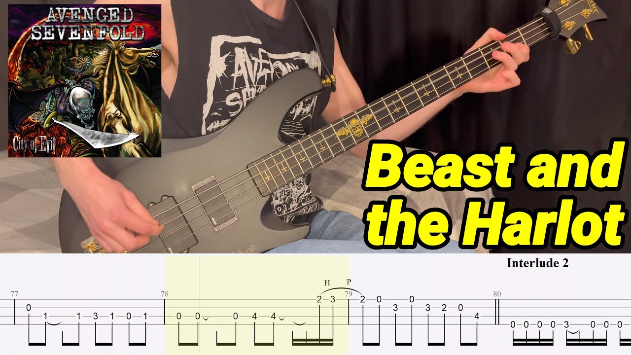 Beast and the Harlot - Avenged Sevenfold - Bass Cover (With Tabs!)