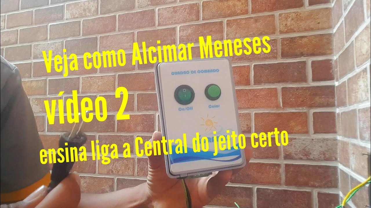 Como liga Central de LED da piscna  vídeo 2