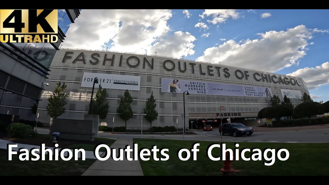 Fashion Outlets of Chicago 4K Walkthrough | Full Shopping Mall Tour near O’Hare Airport