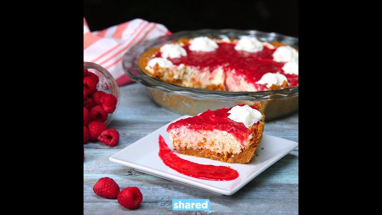 Raspberry Cream Pie | Dessert