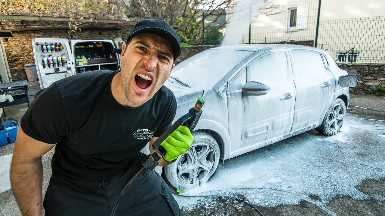 LAVAGE COMPLET D'UNE CITROEN C3 😱 6 heures de travail environ