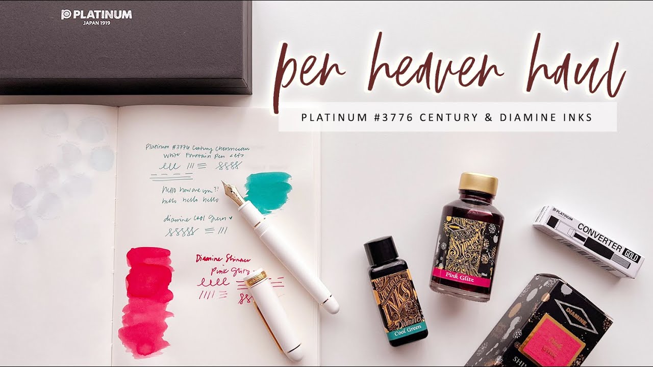 NEW PEN DAY: Platinum 3776 Century & Diamine Inks | @pen_heaven Haul | Charmaine Dulak