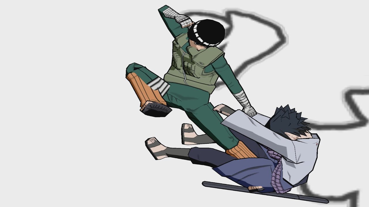 {Lee Vs Sasuke} Naruto Shippuden Ultimate Ninja 5
