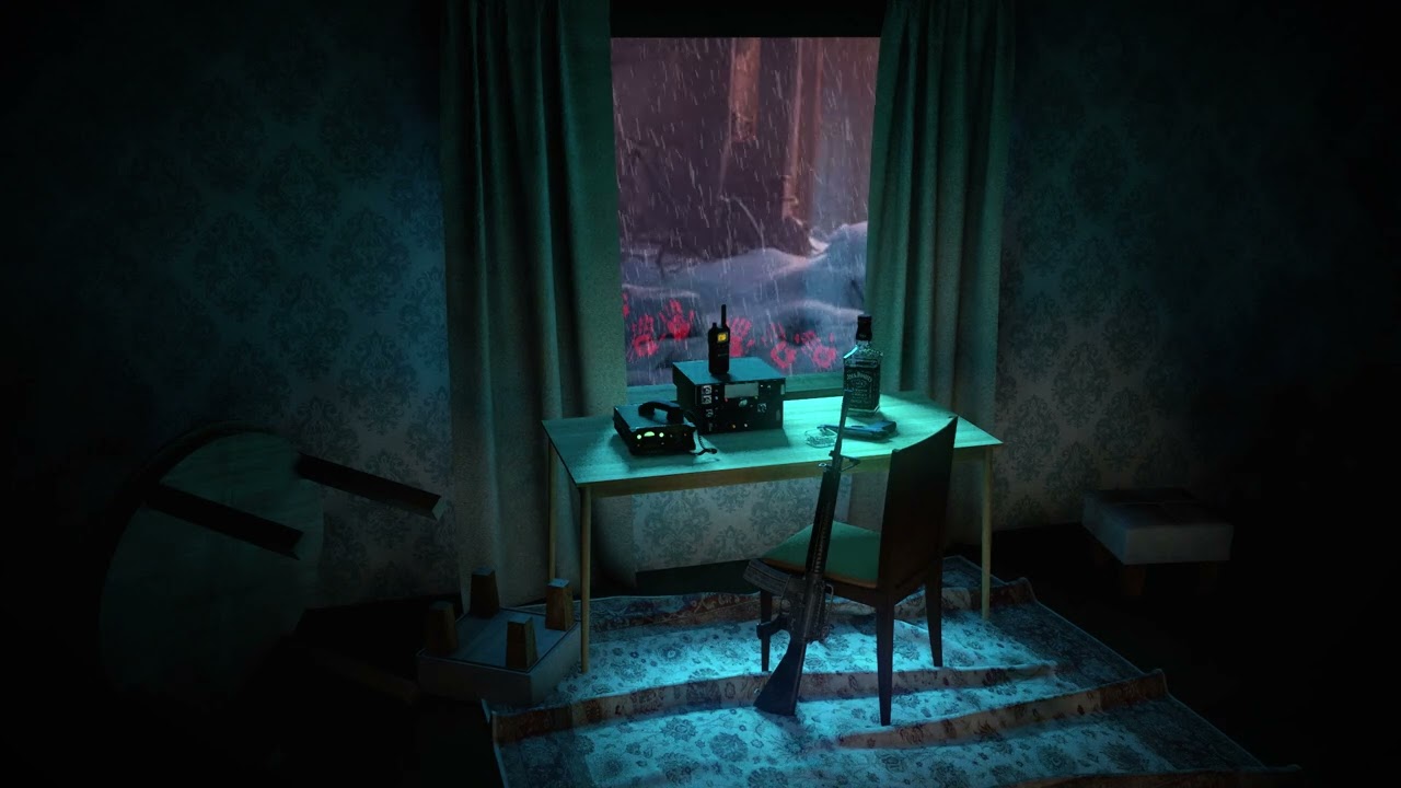 Zombie Apocalypse | Winter Hideout Cabin | Horror Ambience | ASMR
