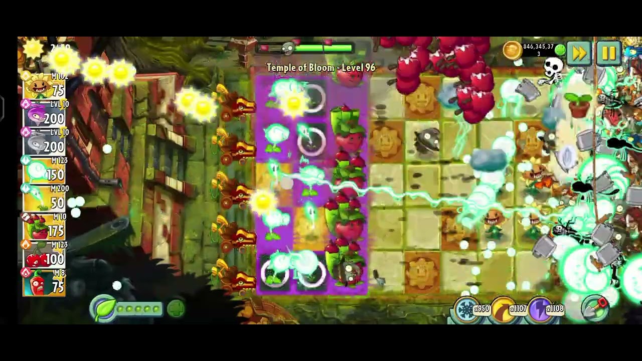 Pvz 2 Temple of Bloom lvl 96