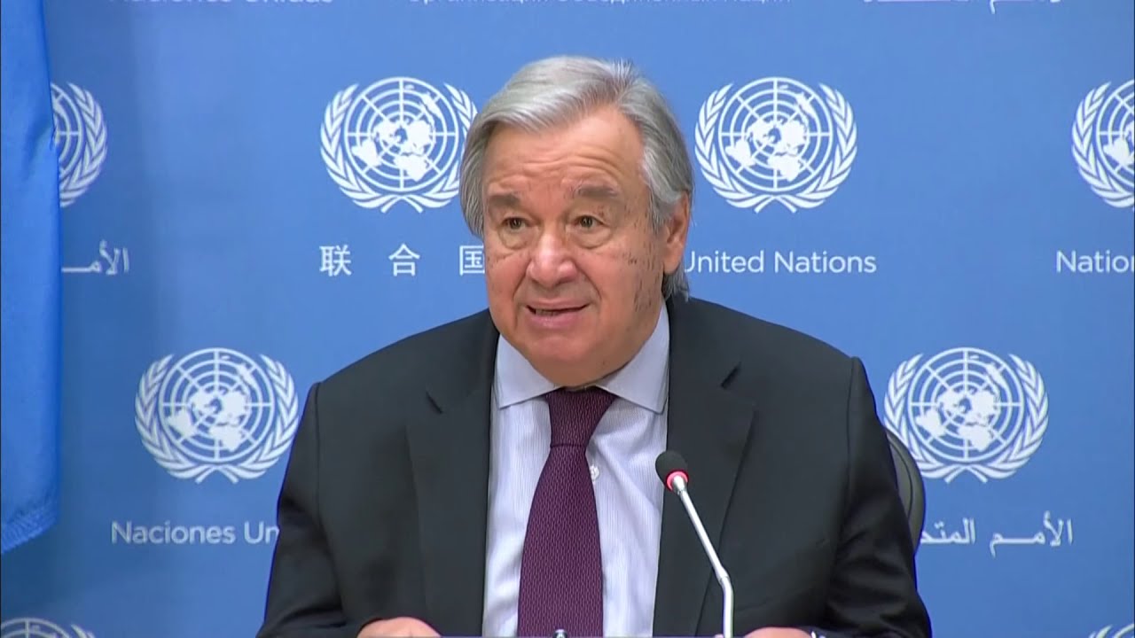 LIVE: U.N. Secretary-General Antonio Guterres gives a briefing ahead of the G20