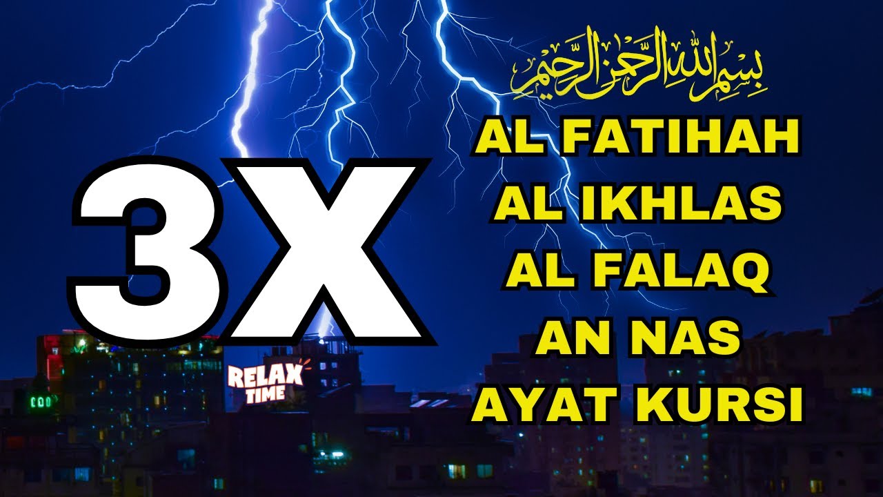 3X FATIHA, 3X AYAT KURSI, 3X IKHLAS, FELAK, NAS | SIHR, MAGIC, JINN, EVIL-EYE |  Alaa Aqel